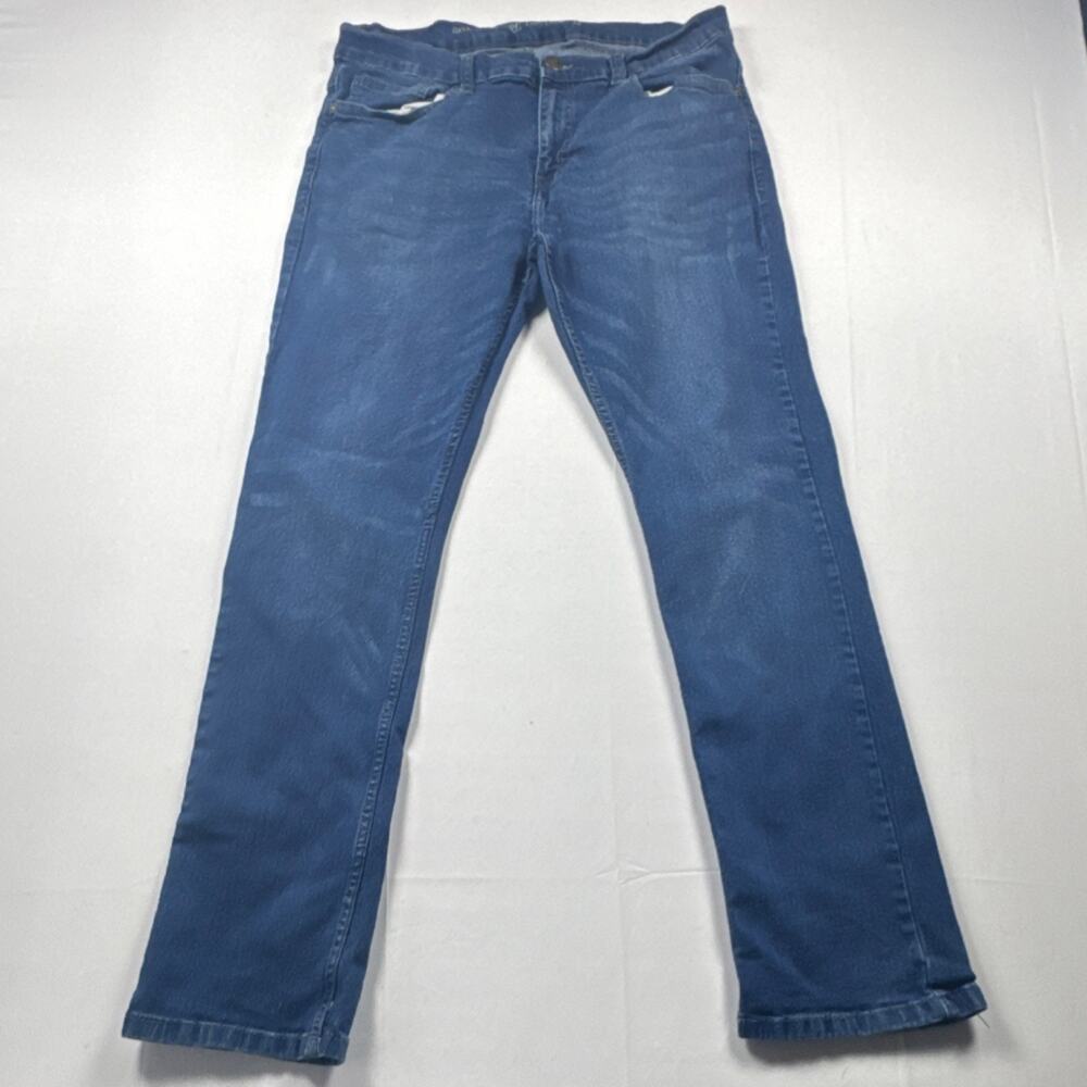 Beverly Hills Polo Club Straight Blue Denim Jeans Regular Fit Mens 32